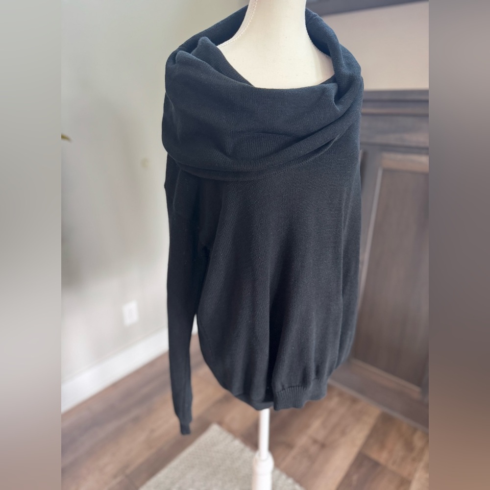 Women’s Xl Harper Lane Black Cowl Neck Women's Sweater